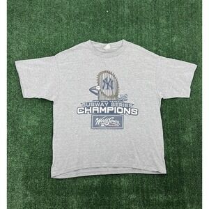 Vintage New York Yankees World Series 2000 Subway Series Shirt Sz XXL